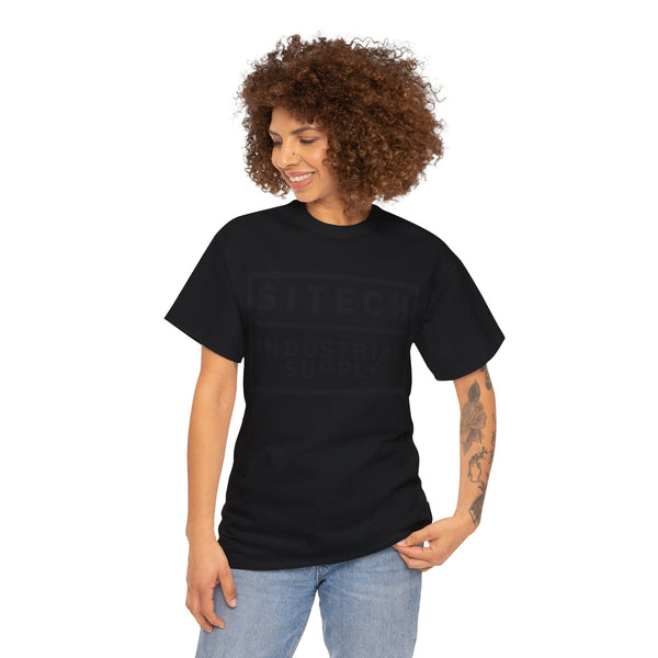 Black on Black Sitech Industrial Supply – Unisex Heavy Cotton Tee (UK)